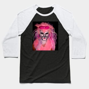 drag queen pink kitten Baseball T-Shirt